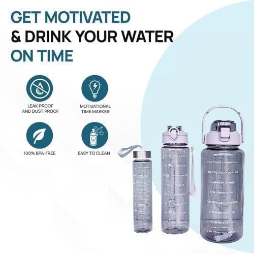 TRANSPARENT BOTTLE (SET OF 3)