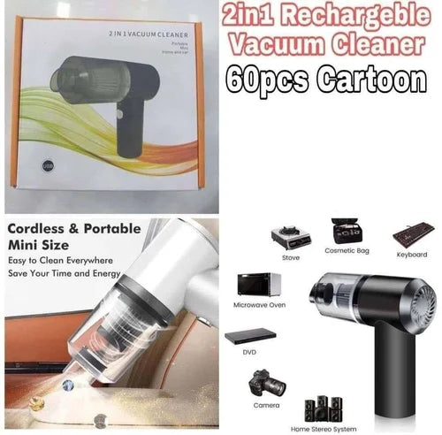 2 In 1 Car Vacuum Cleaner