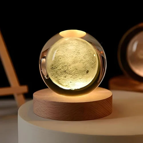 3D Galaxy Crystal Ball Night Lamp